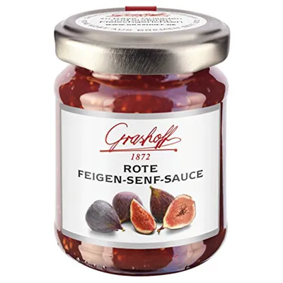 Immagine prodotto di Grashoff Red Fig Mustard Sauce Salsa barbecue fruttata e piccante 125ml