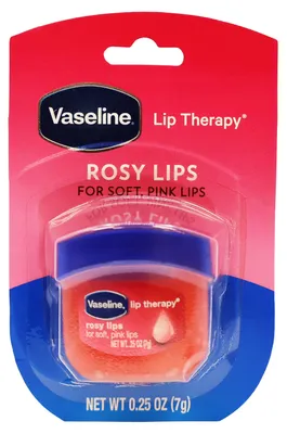 Produktbild von Lippenbalsam, Vaseline, Rosy Lip Care, Feuchtigkeitspflege, gepflegtes Aussehen, geschmeidige Lippen, 7 g