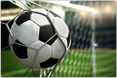 Produktbild von Schreibtischunterlage Kinder - abwaschbar – Fußball “Ball im Tor“ – aus premium Vinyl – 60 x 40 cm –  Germany - Jungs / Jungen