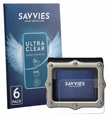 Produktbild von 6x Für Shearwater Perdix 3 Schutzfolie Savvies Displayschutz Display Schutz Folie Klar Transparent