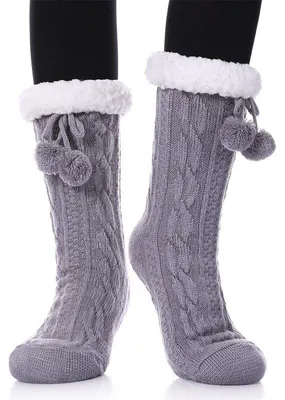 Produktbild von Socken – Haussocken – Einheitsgröße – Wintersocken – Antirutschsocken – Damen-Haussocken – Weihnachtssocken – Dicke Socken – Dicke Winterfleece-Socken