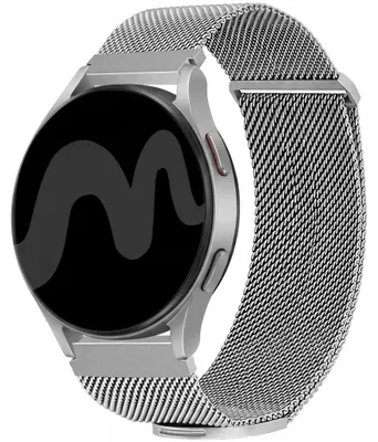Productafbeelding van imoshion Milanees magnetisch bandje - Universeel 20 mm aansluiting - Maat M - Zilver, AI-gegenereerde afbeelding