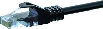 Produktbild von CAT5e Netzwerkkabel, U/UTP, 5 meter, Schwarz, 100% Kupfer
