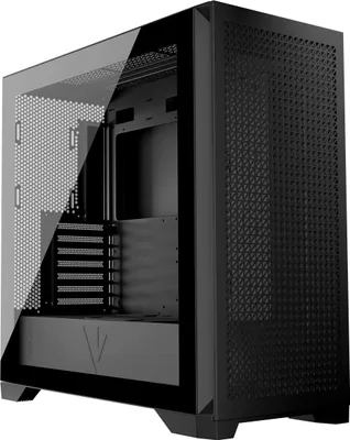 Produktbild von MODECOM Volcano Expanse T PC-Gehäuse, Schwarz, Midi Tower, ohne Lüfter, Sichtfenster aus gehärtetem Glas, kompatibel mit ATX Mainboards