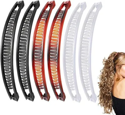 Produktbild von Haarclips für Frauen, 6er Set, dickes Haar, Vintage