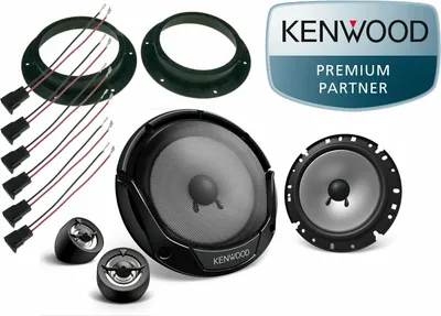 Produktbild von Kenwood komponenten Lautsprecher Einbau Set Tür passend für VW T6 T5 Bus Multivan 300 Watt