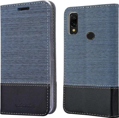 Obrázek produktu pro Cadorabo pouzdro pro Xiaomi RedMi 7 Protective Cover in Blue Pouzdro na mobilní telefon Book Case Cover