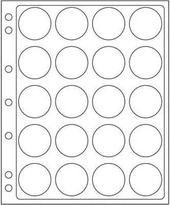 Produktbild von Kunststoffhüllen ENCAP, für 20 Münzen mit einem InnenØ von 38 bis 40 mm