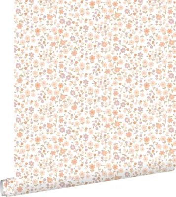 Obrázek produktu pro ESTAhome tapety květiny růžová, terakotová a fialová 53 cm x 10,05 m