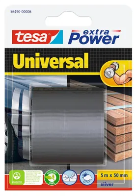 Obrázok produktu pre TESA extra Power Universal, Šedá, Zväzovanie, Zapínanie, Ručná práca, Značkovanie, Opravovanie, Posilnenie, Polyetylen, Kov, PVC, Drevo, Hladké, 25 m