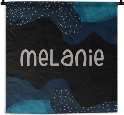 Produktbild von MuchoWow® Wandteppich Wandbehang Melanie - Pastell - Mädchen 150x150 cm Tapisserie Dekoration Wandtuch - Wohnaccessoires - Modernes