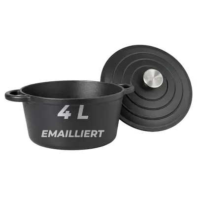 Produktbild von BIOL Emaillierter Gusseisen-Schmortopf 4 Liter mit Gusseisendeckel