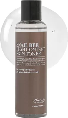 Produktbild von BENTON SNAIL BEE HIGH CONTENT SKIN TONER 150ml Gesichtswasser Schneckenschleim