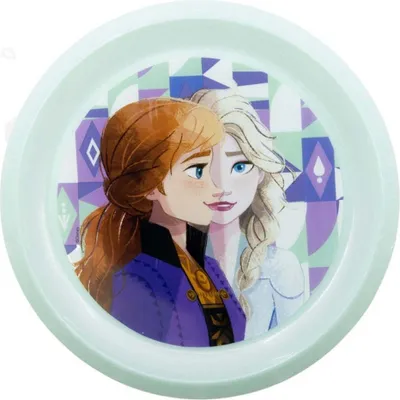 Produktbild von Frozen Plastik-Teller Kunststoffset für Kinder - Mikrowelle geeignet