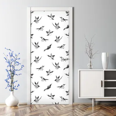 Produktbild von Dekorative Türposter selbstklebend Wandaufkleber Tür dekoration Pinselstrich Flecken 70 x 200 cm