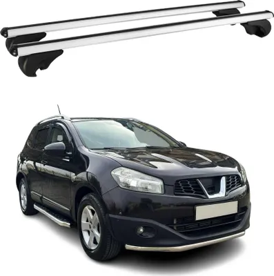 Image de Barres de toit Transversales pour Nissan Qashqai 2007-2014 Aluminium Argent
