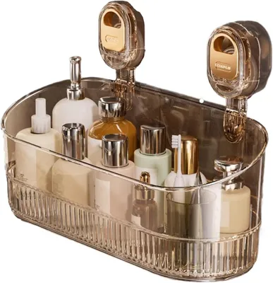 Produktbild von Duschablage - Eckablage - Badezimmerorganisation - Ohne Bohren - Nicht spezifiziert - Transparent