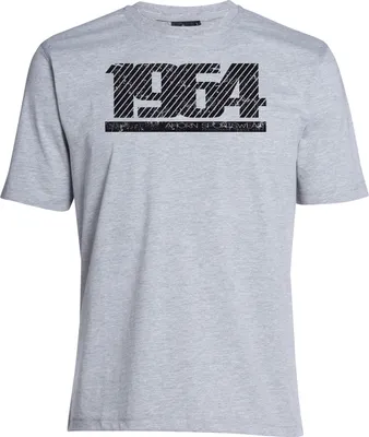 Produktbild von Übergrößen T-Shirt Graphic Number schwarz AHORN SPORTSWEAR grey melange 4XL