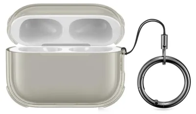 Produktbild von kwmobile Hülle für Apple Airpods Pro 3 Case - TPU Silikon Schutzhülle - Kopfhörer Cover - Transparent Schwarz