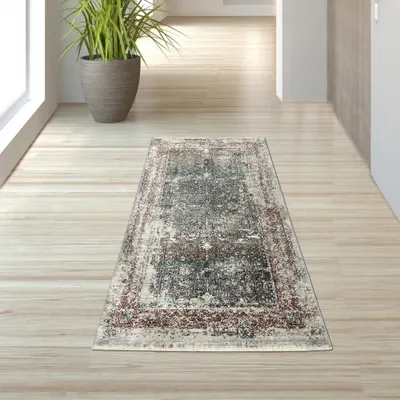 Zdjęcie produktu dla Dywan orientalny w kolorze czerwono-beżowym, wymiary – 80 x 150 cm