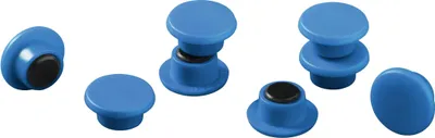 Produktbild von DURABLE Magnete Ø 15 mm Industrieverpackung 20 St., 475106 blau