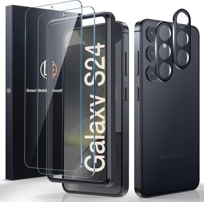 Zdjęcie produktu dla Folia ochronna LK 2+2 na ekran Samsung Galaxy S24 o twardości 9H, przezroczysta