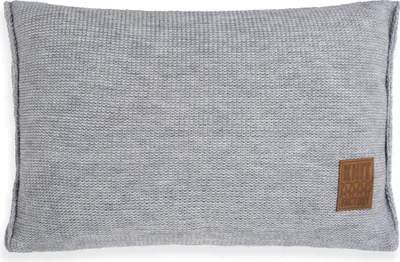 Produktbild von Knit Factory Uni Kissen - Grau - 60x40 cm