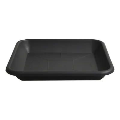 Immagine prodotto di Sottovaso quadrato per vasi da fiori 28x28 cm - Vaso da fiori, fioriera, vaschetta, fioriera in plastica, vaschetta per piante - Antracite