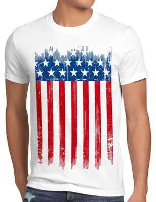 Produktbild von style3 USA Flagge Herren T-Shirt banner vereinigte staaten von amerika us stars stripes