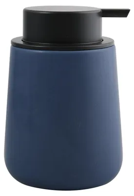 Produktbild von MSV Seifenpumpe/Spender Malmo - Keramik - dunkelblau - 8,5 x 12 cm