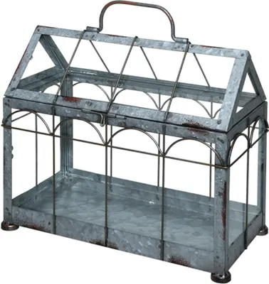 Obrázek produktu pro Dekorativní kovový skleník 26x29 cm