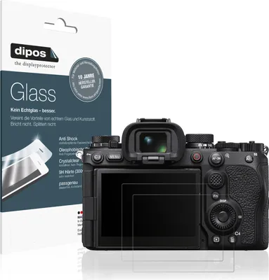 Produktbild von 2x Schutzfolie für Sony Alpha 1 II matt - Anti-Shock 9H Folie dipos Glass Kunststoffglas