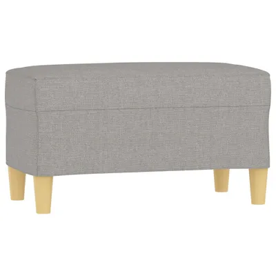 Obrázok produktu pre vidaXL Lavica Light Grey 70x35x41 cm Látka