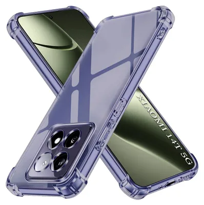 Obrázok produktu pre Techsuit - Shockproof Clear Silicone ochranný obal na Xiaomi 14T – dymovo čierny