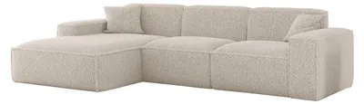 Produktbild von Ecksofa Luga L links, Stoff Sven 22, gebrochenes Weiß
