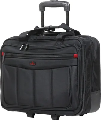 Produktbild von Rollen Aktentasche, Aktentrolley Laptoptasche Trolley 42 cm Schwarz Bowatex