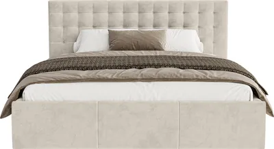 Produktbild von FEDVE Polsterbett Lindos aus Velvet 120x200 cm, Beige