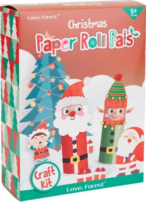 Produktbild von VBS Bastelset "Papprollen" Weihnachtsmann