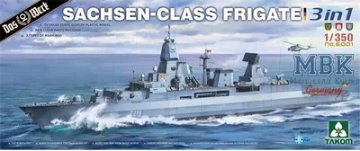 Image de TAKOM MODEL TAK6001 Frégate de classe Sachsen 3 en 1