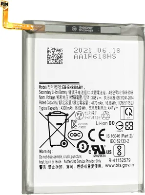 Immagine prodotto di Batteria di ricambio per Samsung Galaxy Note 20, batteria supplementare da 4300 mAh - Nero