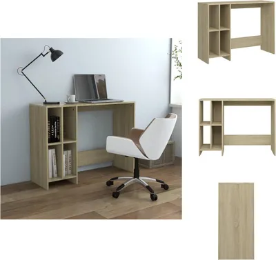 Obrázek produktu pro vidaXL Počítačový stůl Sonoma dub 102,5x35x75 cm materiál na bázi dřeva - Stoly