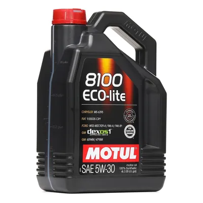 Image de 4 litres MOTUL 5W-30 8100 ECO-LITE DEXOS 1 GEN 2, Chrysler MS-6395, Fiat