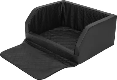 Produktbild von Hundeautositz, Hundedecke Auto Vordersitz/Rückbank, Transportbox Katze, Hundebox, Hundekorb, Hundegeschirr Hundebett Hundekörbchen Schwarz 100x80x39cm