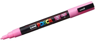 Produktbild von POSCA pc-3m, Pink, Pink, Fein, Feine Spitze, Kunststoff