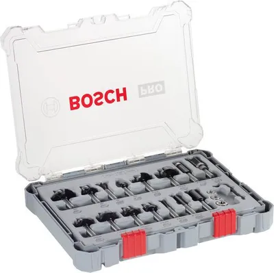 Produktbild von PRO Nutfräser- Set, gemischt, Schaft 8 mm, 15-tlg