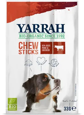 Productafbeelding van Yarrah Hond Kauwstaafjes (33 gr)