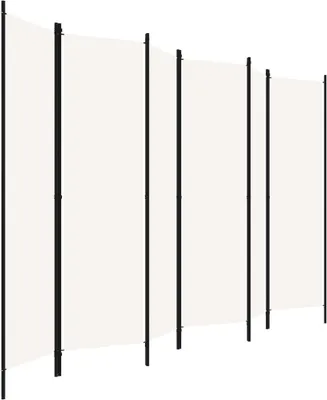 Zdjęcie produktu dla vidaXL 6-częściowy rozdzielacz do pokoju biały 300x180 cm
