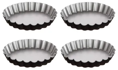 Produktbild von 4 tarteletteformen "signature" 12cm aus metall - 5 five simply smart