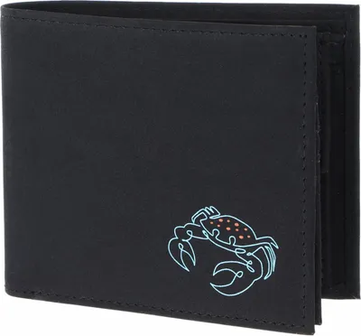Image de oxmox porte-monnaie New Cryptan RFID Protect Querscheinbörse Crab Print Cyan Black noir