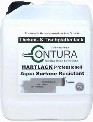 Produktbild von 2,5Liter Contura Tischplattenlack Hartlack Treppenlack Lack & Universallack Grundierung - Seidenmatt